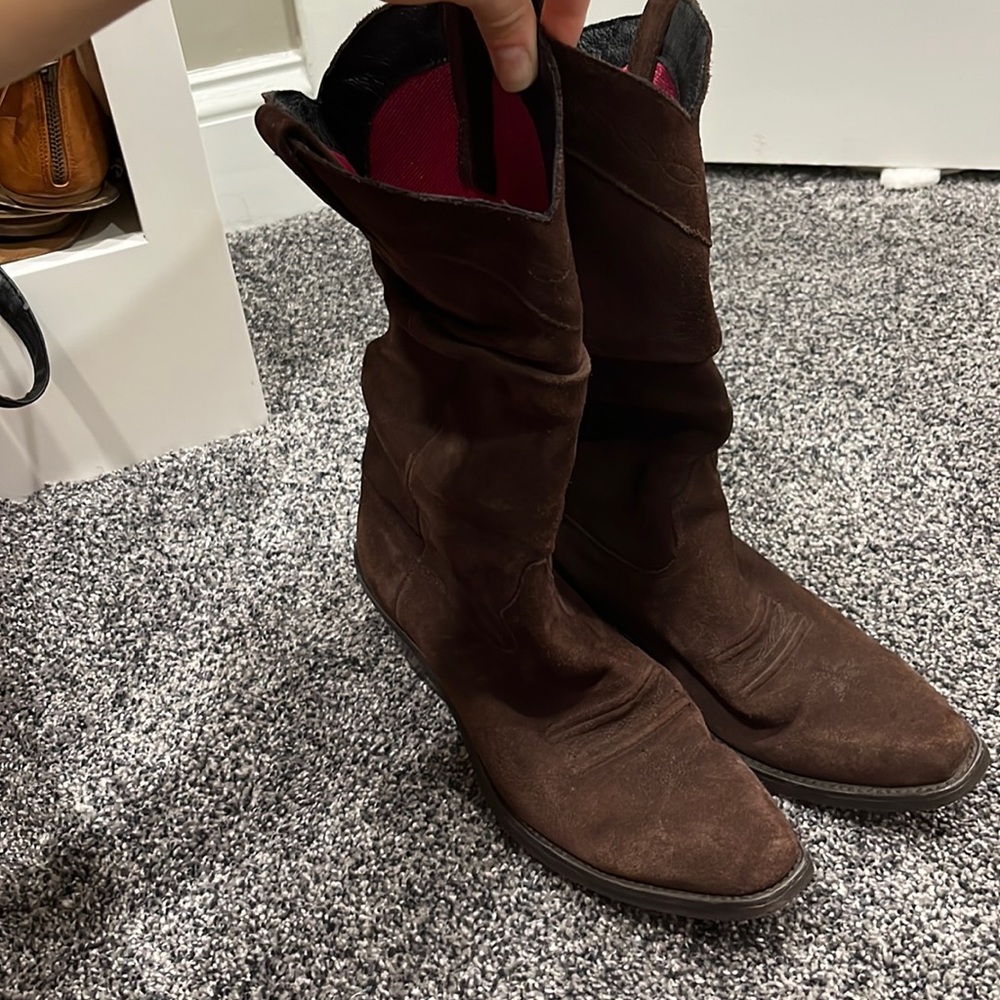 Ariat Brown Suede Slouch Boots size 8